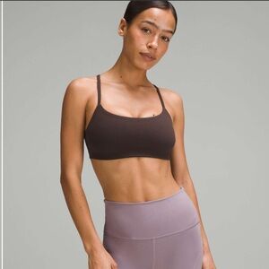 Lululemon Wunder Train Strappy Racer Bra C/D Cup Espresso 6